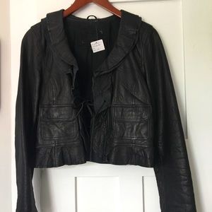 Old Navy 100% Leather Jacket